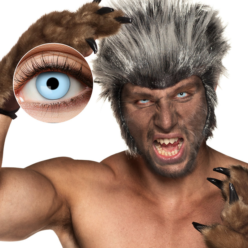 Svetlo modré kontaktné šošovky Werewolf